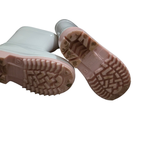 Disney Princess White Kids Rain Boots Size Little Kid 6 - Picture 4 of 8